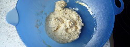 маффины с сыром и ветчиной из дрожжевого теста. Шаг 6