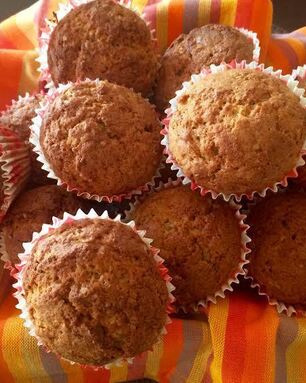 Маффины с цукини и цельнозерновой мукой