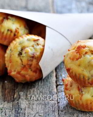 Маффины с ветчиной и сыром
