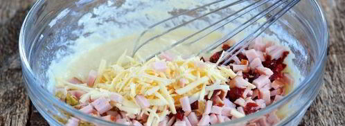 маффины с ветчиной и сыром. Шаг 6