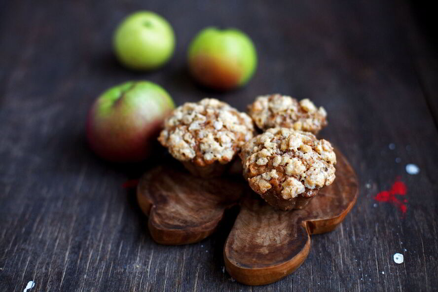 Рецепт маффинов с яблоком, специями и овсянкой