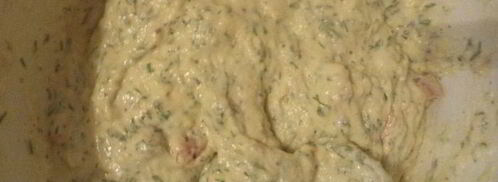 маффины со слабосоленой семгой. Шаг 4