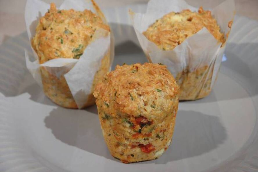 Рецепт миндально-творожных маффины со шнитт-луком