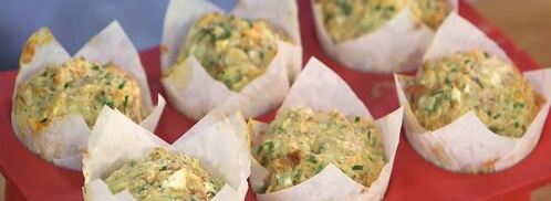 миндально-творожные маффины со шнитт-луком. Шаг 9