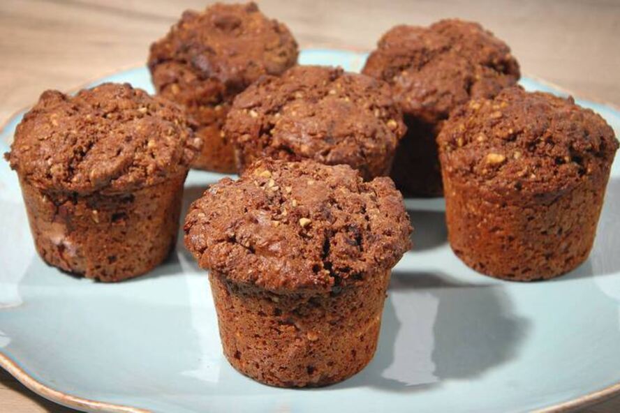 Рецепт ореховых маффинов с шоколадной начинкой