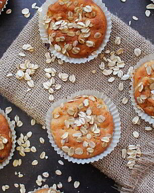 Овсяные маффины с яблоками