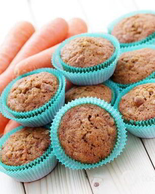 Постные яблочные маффины