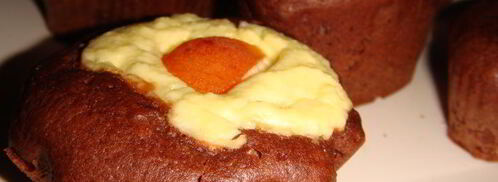 шоколадные маффины с творожной начинкой. Шаг 5