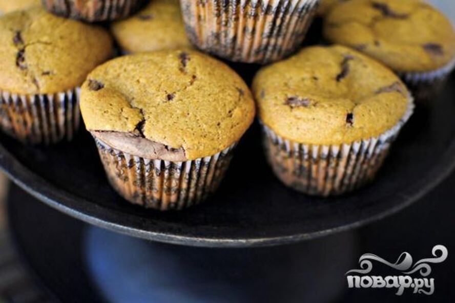 Рецепт тыквенных маффинов с нутеллой