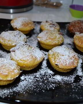 Тыквенные маффины с шоколадной начинкой