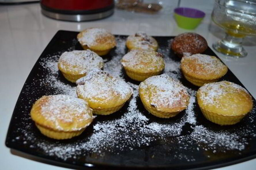 Рецепт тыквенных маффинов с шоколадной начинкой