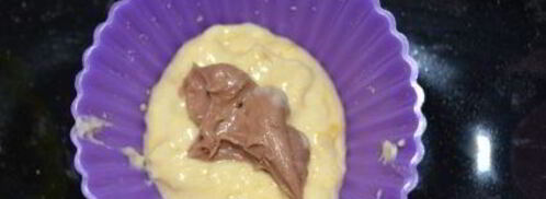 тыквенные маффины с шоколадной начинкой. Шаг 3