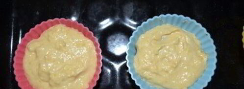 тыквенные маффины с шоколадной начинкой. Шаг 4