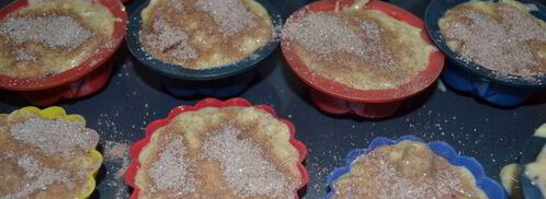 яблочные маффины с халвой и корицей. Шаг 8