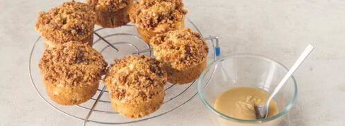 яблочные маффины с ореховым штрейзелем. Шаг 8