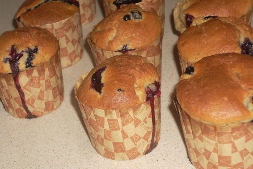 Рецепт ягодных маффинов