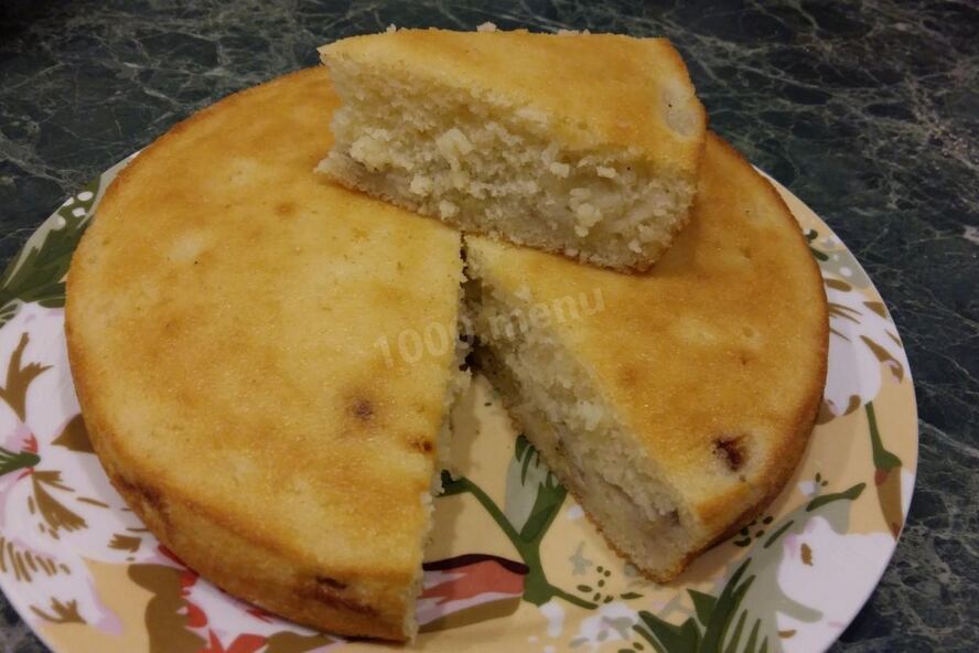 Рецепт бананового пирога манник