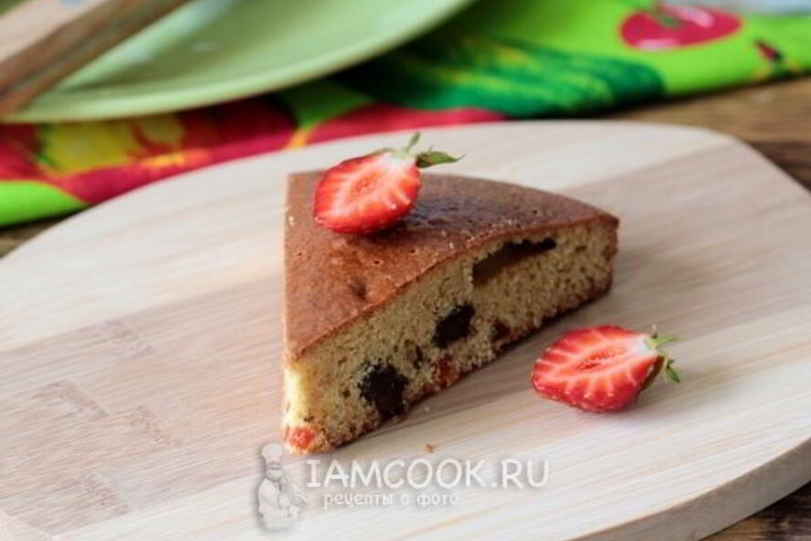 Рецепт манника на кефире с изюмом