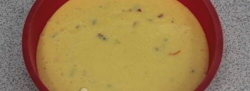 манник на кефире с изюмом. Шаг 8