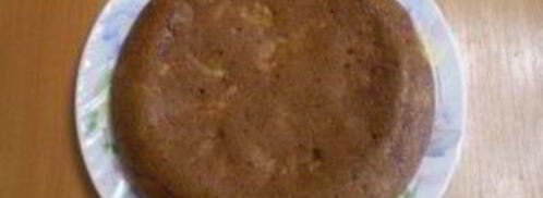 манник с яблоками на кефире. Шаг 10