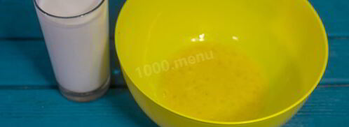 мокрый манник на кефире. Шаг 3