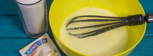 мокрый манник на кефире. Шаг 5