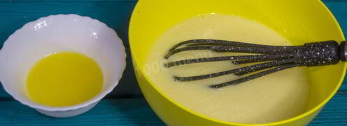 мокрый манник на кефире. Шаг 6