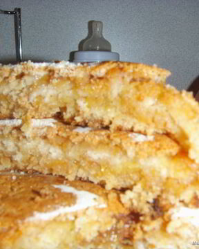 Насыпной яблочный манник