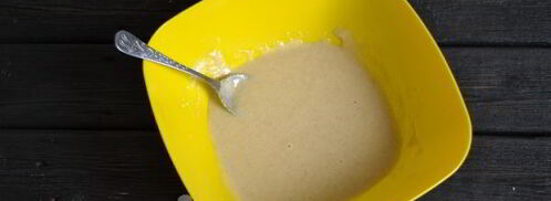 постный манник с яблоками. Шаг 4