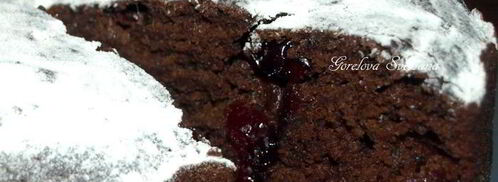 постный шоколадный манник с вяленой клюквой. Шаг 9