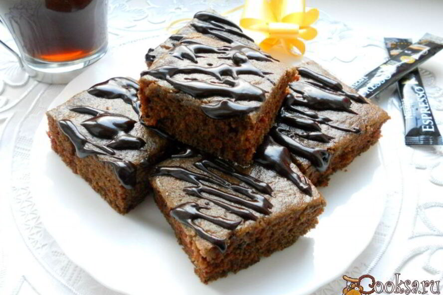 Рецепт постного шоколадного манника