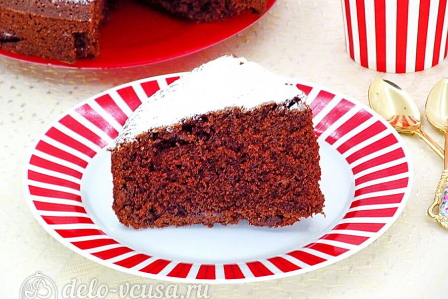 Рецепт шоколадного манника на сметане