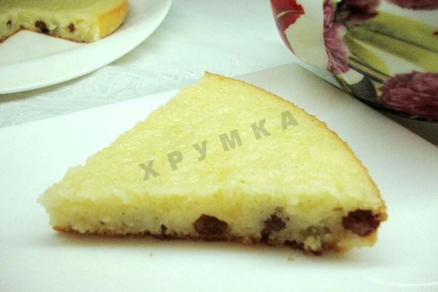 Рецепт вкусного манника на кефире в мультиварке