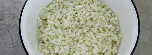 капустные оладьи из сырой капусты. Шаг 3