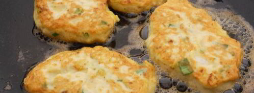 куриные оладьи с кабачком. Шаг 4