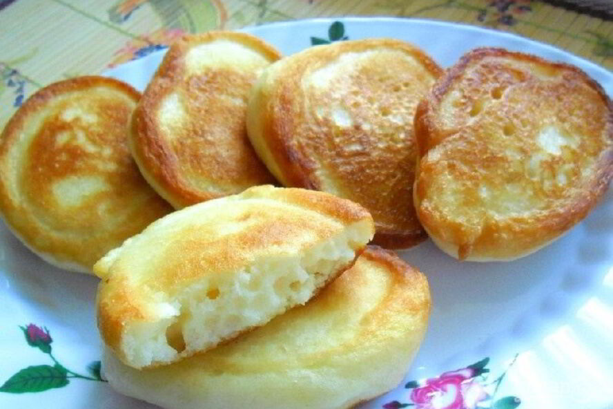 Рецепт оладий без яиц на кефире