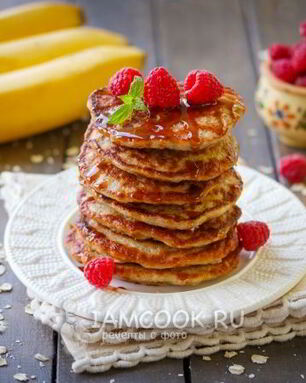 Оладьи из бананов и яиц