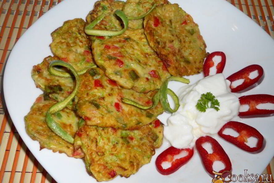 Рецепт оладий из кабачков