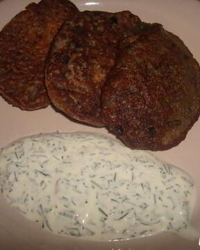 Оладьи из картофеля и кабачков