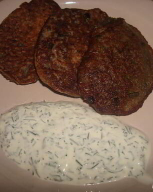 Оладьи из картофеля и кабачков