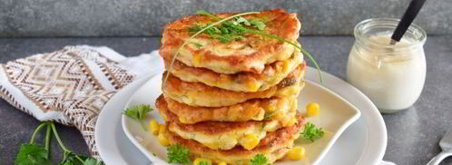 оладьи из консервированной кукурузы. Шаг 14