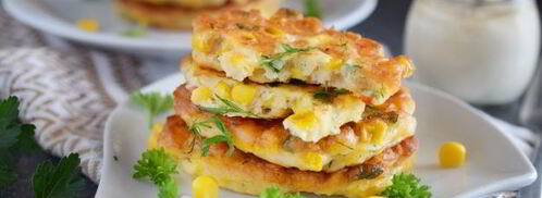 оладьи из консервированной кукурузы. Шаг 15