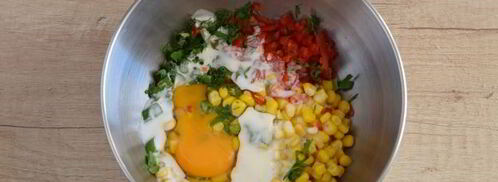 оладьи из консервированной кукурузы. Шаг 7