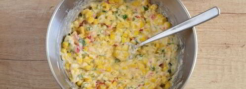 оладьи из консервированной кукурузы. Шаг 10