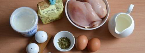 оладьи из куриного филе с крахмалом и кефиром. Шаг 3