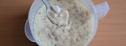 оладьи из куриного филе с крахмалом и кефиром. Шаг 9