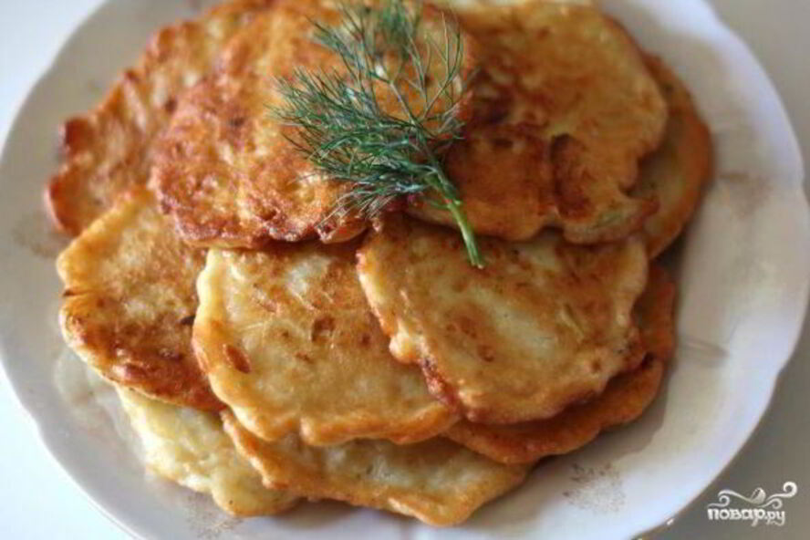 Рецепт оладий из огурцов