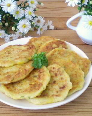 Оладьи из тыквы и кабачков