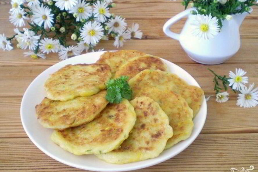 Рецепт оладий из тыквы и кабачков