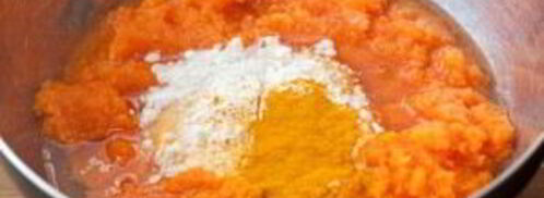 оладьи из тыквы с сыром. Шаг 2